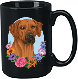 Rhodesian Ridgeback - Best of Breed Ceramic 15oz Coffee Black Mug