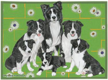 Border Collie - Best of Breed Fleece Blanket