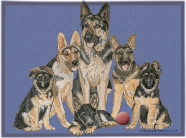 German Shepherds - Best of Breed Fleece Blanket