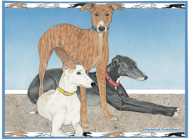 Greyhounds - Best of Breed Fleece Blanket