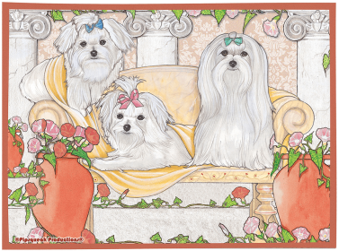 Malteses - Best of Breed Fleece Blanket