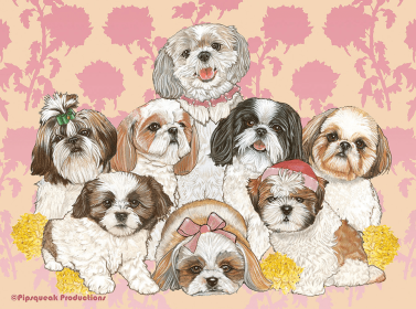 Shih Tzus - Best of Breed Fleece Blanket