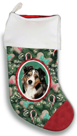 Australian Shepherd -  Blue Merle - Best of Breed Christmas Stocking