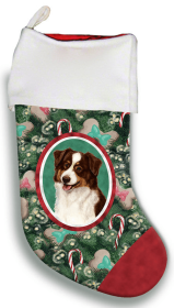 Australian Shepherd - Red Tri - Best of Breed Christmas Stocking