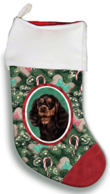 Cavalier King Charles Spaniel - Black and Tan - Best of Breed Christmas Stocking
