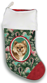 Chihuahua - Longhair - Fawn - Best of Breed Christmas Stocking