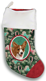 Corgi - Cardigan - Red and White - Best of Breed Christmas Stocking