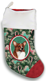 Corgi - Pembroke Welsh - Red and White - Best of Breed Christmas Stocking