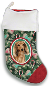 Dachshund - Longhair - Cream - Best of Breed Christmas Stocking