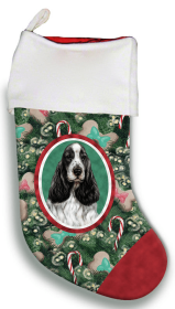 English Cocker Spaniel - Black and White - Best of Breed Christmas Stocking