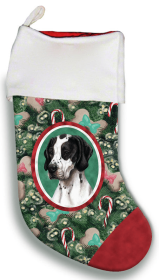 English Pointer - Black and White - Best of Breed Christmas Stocking