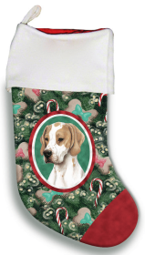 English Pointer - Lemon and White - Best of Breed Christmas Stocking