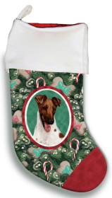 Smooth Fox Terrier - Brown, Black and White - Best of Breed Christmas Stocking