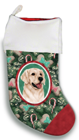 Golden Retriever - White - Best of Breed Christmas Stocking