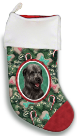 Irish Wolfhound - Black - Best of Breed Christmas Stocking