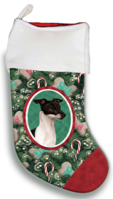 Italian Greyhound - Black and White - Best of Breed Christmas Stocking