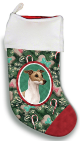 Italian Greyhound - Fawn and White - Best of Breed Christmas Stocking