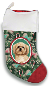 Lhasa Apso - Cream - Best of Breed Christmas Stocking