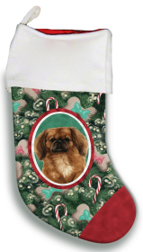 Pekingese - Red - Best of Breed Christmas Stocking