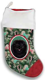 Pomeranian - Black - Best of Breed Christmas Stocking