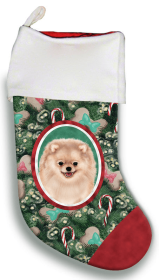 Pomeranian - Cream - Best of Breed Christmas Stocking