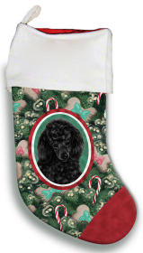 Poodle - Black - Best of Breed Christmas Stocking