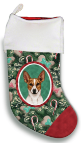 Rat Terrier - Brown and White - Best of Breed Christmas Stocking
