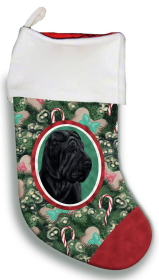 Shar Pei - Black - Best of Breed Christmas Stocking