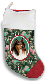 Sheltie - Sable - Best of Breed Christmas Stocking