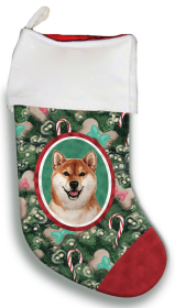 Shiba Inu - Red - Best of Breed Christmas Stocking
