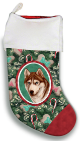 Siberian Husky - Red (Blue Eyes) - Best of Breed Christmas Stocking
