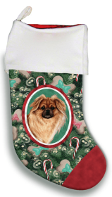 Tibetan Spaniel - Red and White - Best of Breed Christmas Stocking