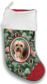 Tibetan Terrier - Red Sable - Best of Breed Christmas Stocking
