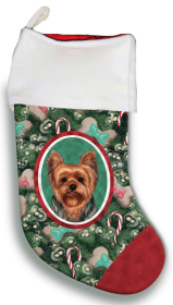 Yorkie - Puppy Cut - Best of Breed Christmas Stocking