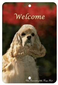 Cocker Spaniel - Buff - Best of Breed  Indoor/Outdoor Aluminum Sign