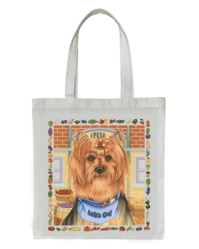 Yorkie Show Cut - Tomoyo Pitcher   Dog Breed Tote Bag