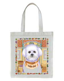 Bichon Frise - Tomoyo Pitcher   Dog Breed Tote Bag