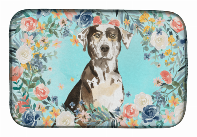 Catahoula Leopard Dog Dish Drying Mat