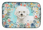 Bichon Frise Dish Drying Mat