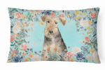 Airedale Terrier Spring Art Decorative Pillow