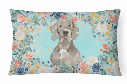 Weimaraner Spring Art Decorative Pillow