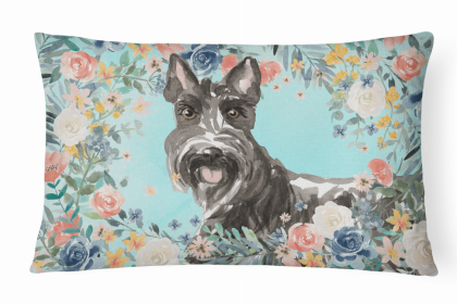 Scottish Terrier Spring Art Decorative Pillow
