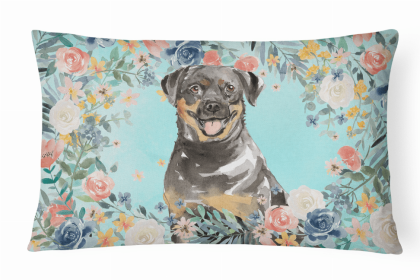Rottweiler Spring Art Decorative Pillow