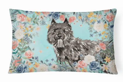 Bouvier des Flandres Spring Art Decorative Pillow