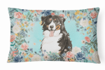 Bernese Mountain Dog Spring Art Decorative Pillow