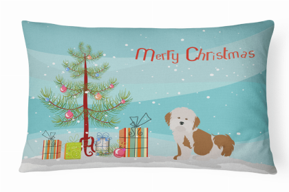 Havanese 1 - Christmas Tree Decorative Pillow Style 2