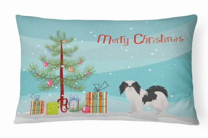 Japanese Chin 1 - Christmas Tree Decorative Pillow Style 2