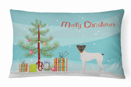 Japanese Terrier - Christmas Tree Decorative Pillow Style 2
