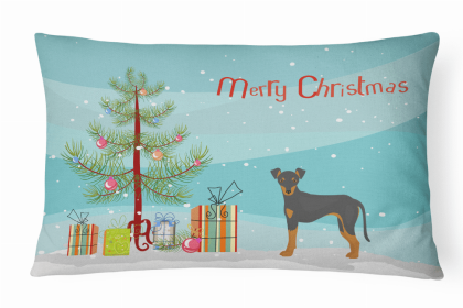 Manchester Terrier - Christmas Tree Decorative Pillow Style 2