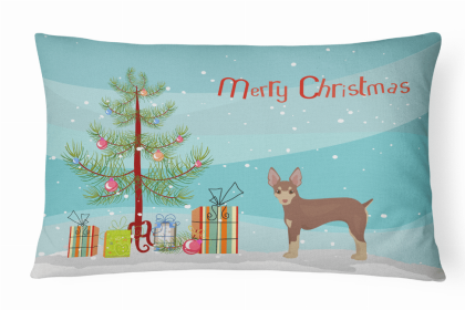 Toy Fox Terrier - Christmas Tree Decorative Pillow Style #2